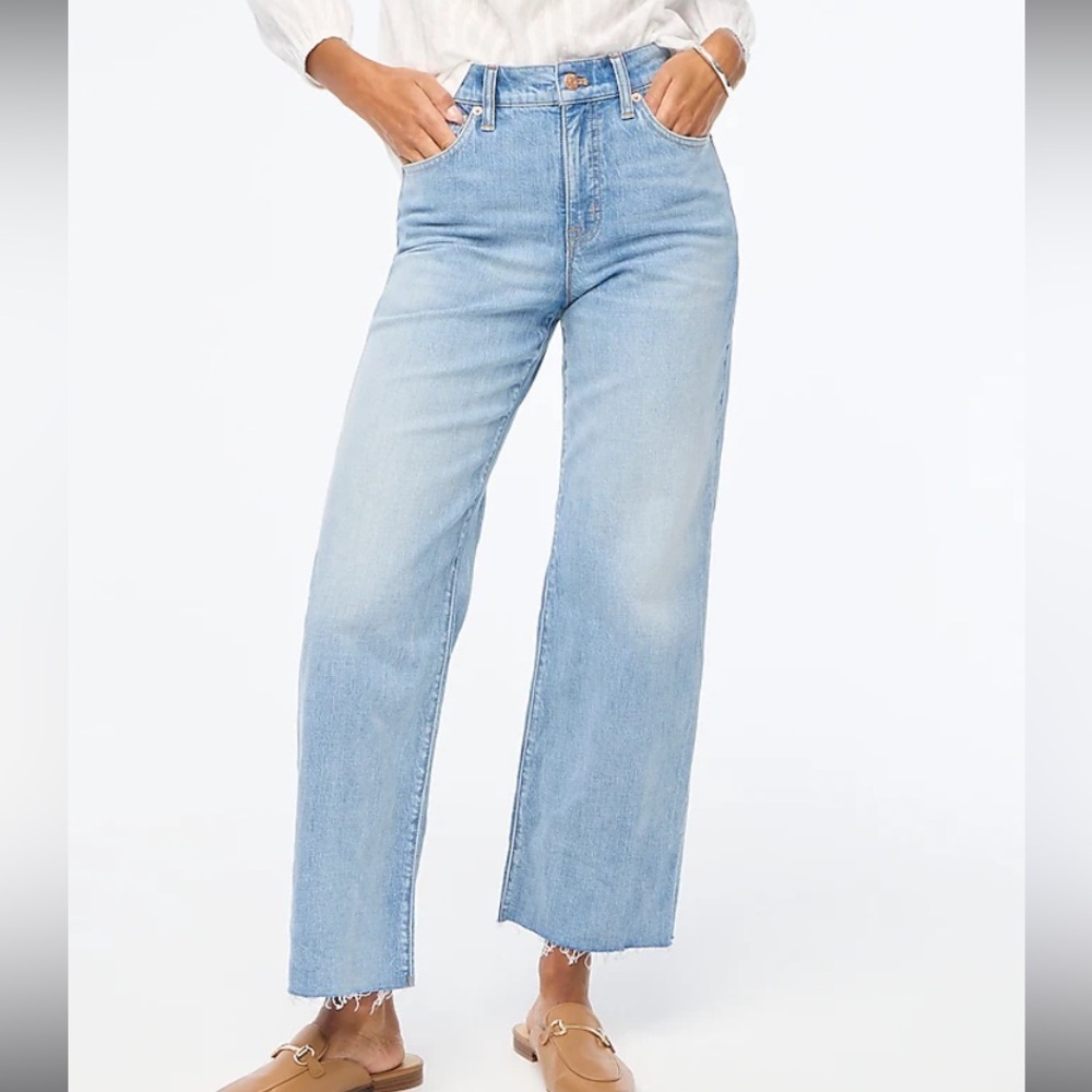 J. Crew Light Wash Wide-Leg Jeans